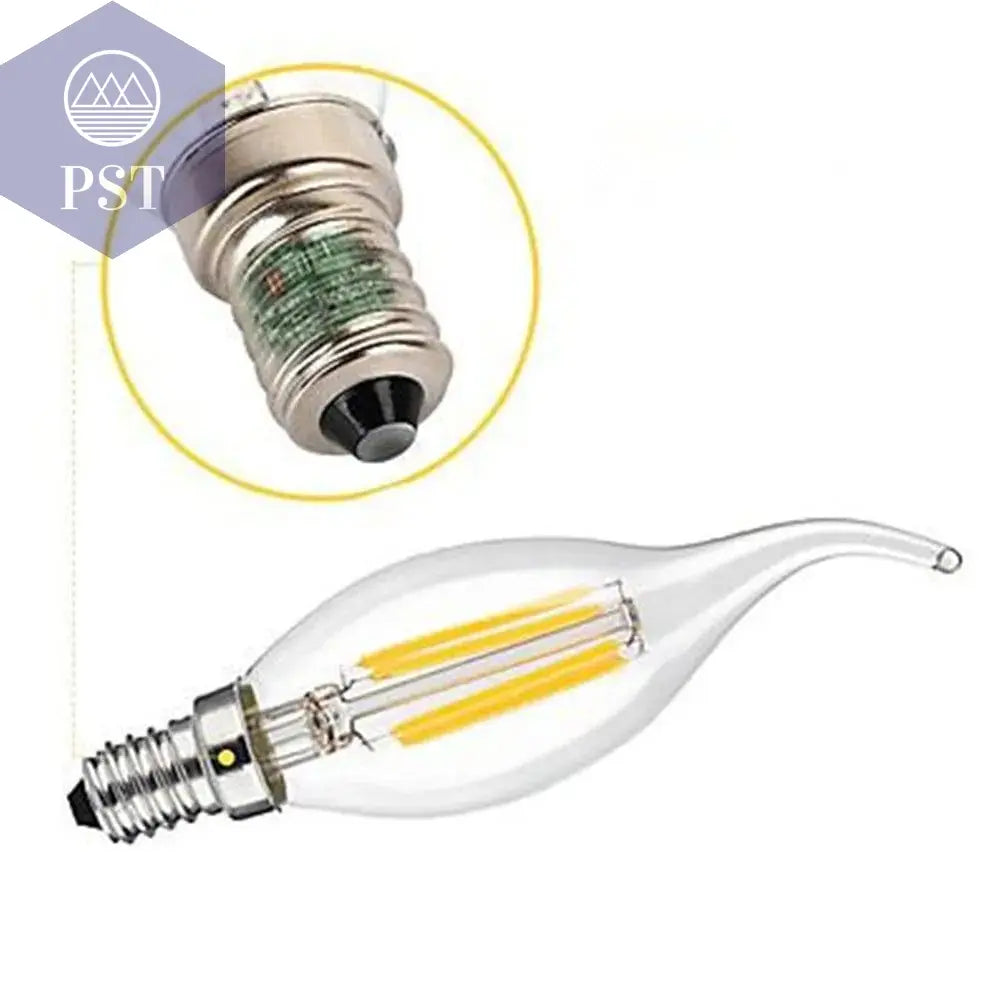 10pcs LED Bulb E14 4W/6W Dimmable Edison Retro Filament Candle Light AC220V C35 Warm/Cold White 360 Degree Energy Saving Lamp       PST PS Tradings