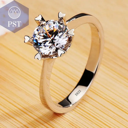 18K White Gold Zirconia Ring PST PS Tradings  PST PS Tradings 9-R021 PST PS Tradings 18K White Gold Zirconia Ring