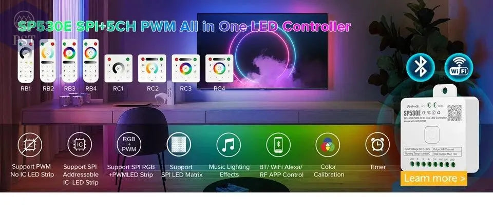 5m 5050 RGBW Led Lights 4pin RGB Led Strip 5pin 4in1 RGBWW RGBCW Led Strip Light 6pin 5in1 RGBCCT Light Strip 12V 24V Waterproof       PST PS Tradings