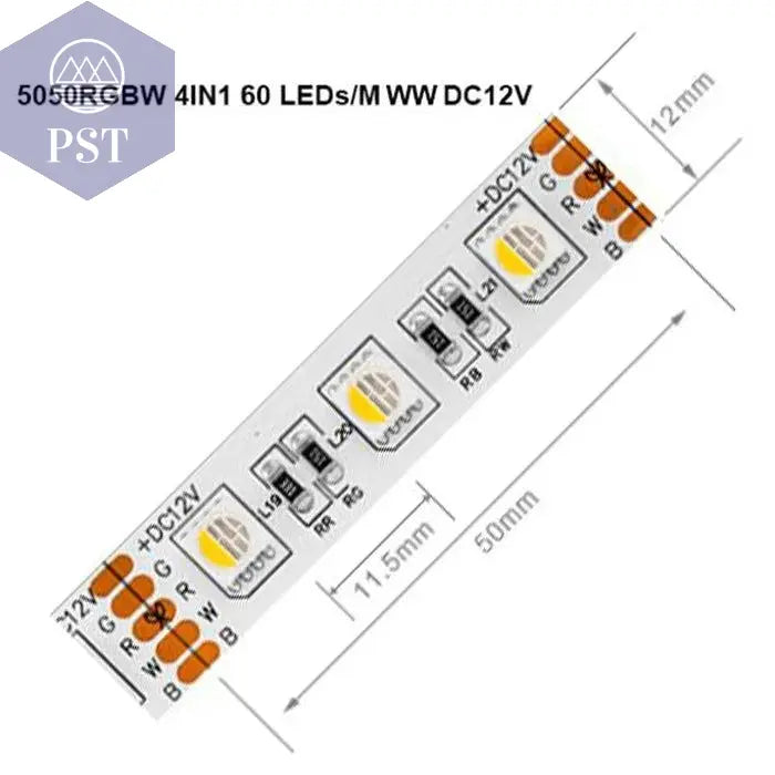 5m 5050 RGBW Led Lights 4pin RGB Led Strip 5pin 4in1 RGBWW RGBCW Led Strip Light 6pin 5in1 RGBCCT Light Strip 12V 24V Waterproof       PST PS Tradings