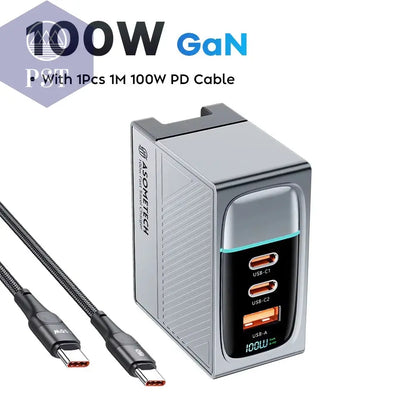 Asome Tech 100W Gan Ladegerät Qc 4,0 Pd 67W 65W Pps Display Tragbares Multi Usb Typ C Schnell Ladegerät Für Laptop Tablet Iphone Samsung PST PS Tradings  PST PS Tradings 100W-Gan-With-Cable-Au-Plug PST PS Tradings Asome Tech 100W Gan Ladegerät Qc 4,0 Pd 67W 65W Pps Display Tragbares Multi Usb Typ C Schnell Ladegerät Für Laptop Tablet Iphone Samsung
