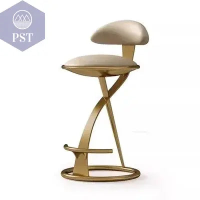 Designer Licht Luxus Bar Stühle Italienischen Hohe Hocker Hause Edelstahl Café Küche Rückenlehne Bar Stuhl Kreative Bar Möbel       PST PS Tradings