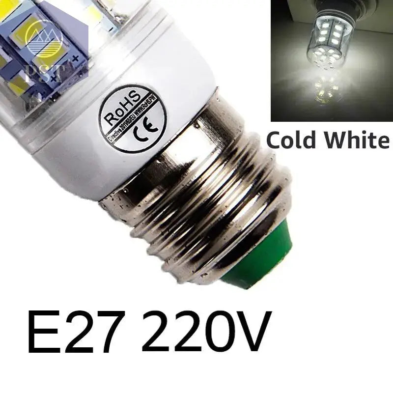 E27 LED Lamp E14 LED Bulb SMD5730 220V Corn Bulb 24 36 48 56 69 72LEDs Chandelier Candle LED Light For Home Ampoule       PST PS Tradings