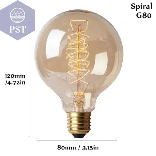 Edison Bulb E27 220V 40W ST64 A19 T45 G80 G95 G125 Incandescent Filament Bulb Lighting Retro Edison Light Bulb       PST PS Tradings