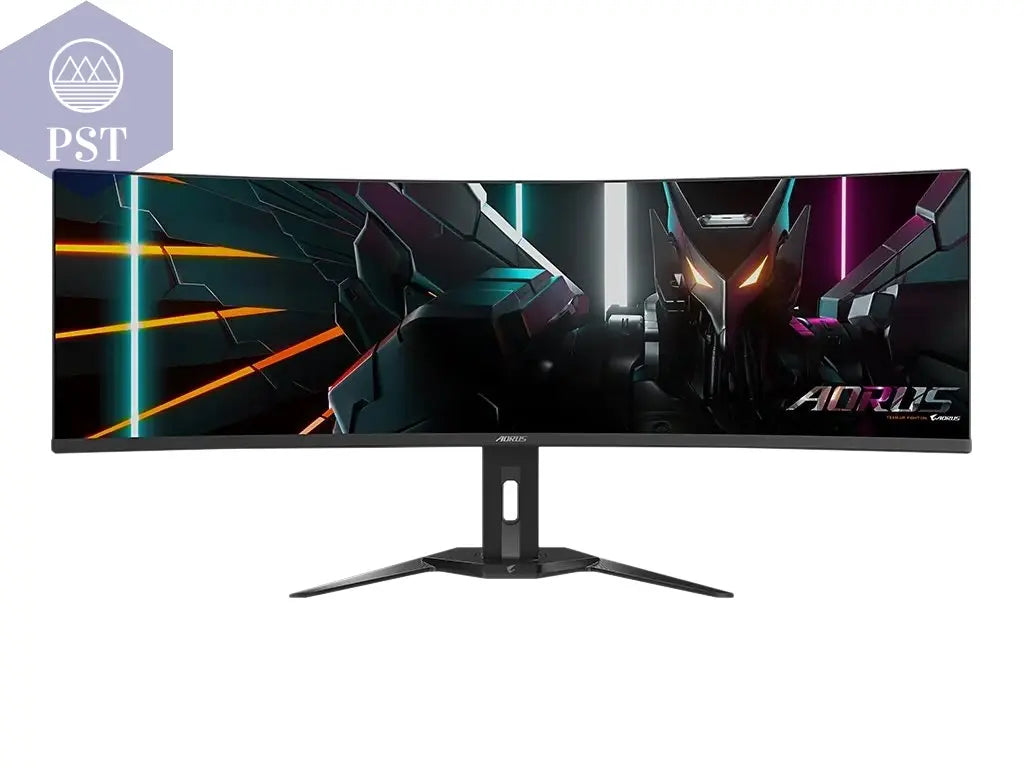 GIGABYTE AORUS CO49DQ 124,4cm 49Zoll Gaming Monitor DQHD TFT monitor 5120x1440 250cd/m2 2xHDMI 2.1 1xDP 1.4 PST PS Tradings Display Monitor PST PS Tradings  PST PS Tradings