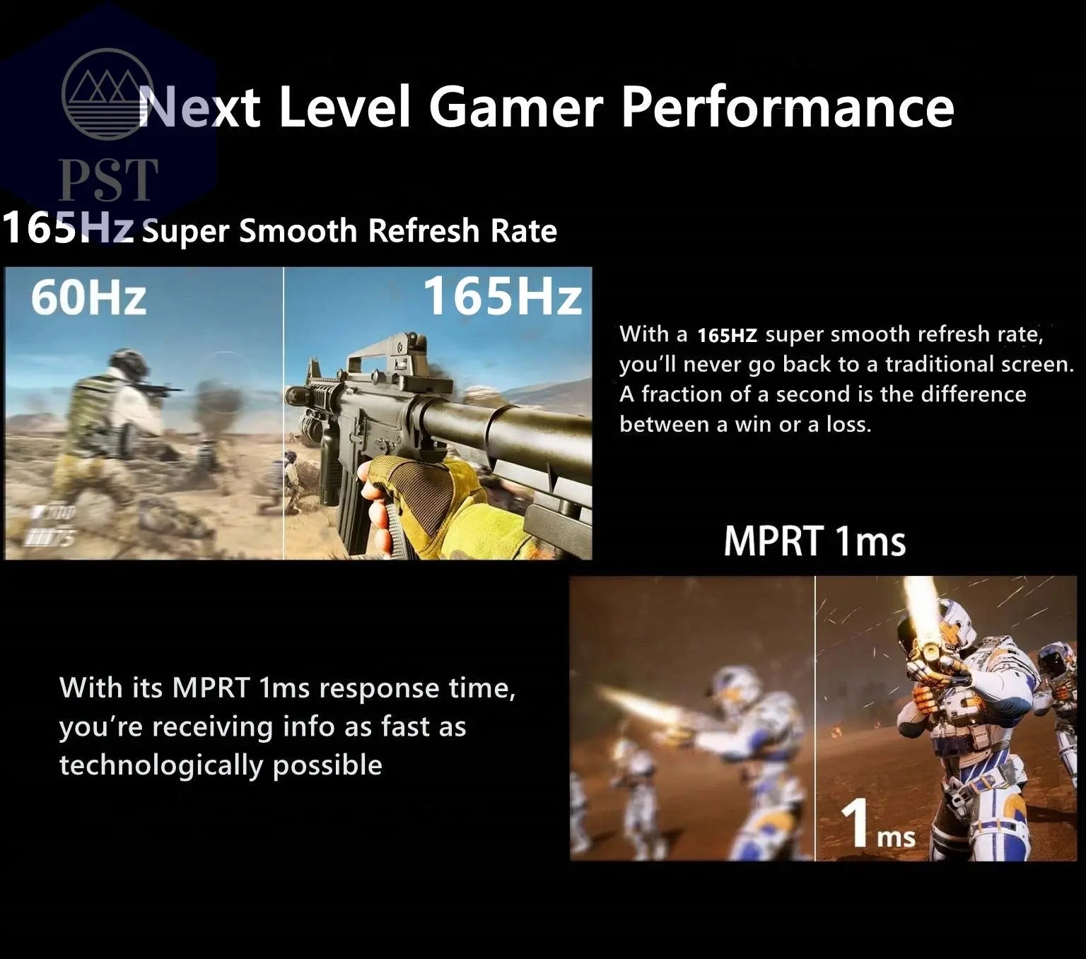 Gaming Monitor 32 Zoll 2K Display 165Hz IPS Panel PST PS Tradings Monitor PST PS Tradings  PST PS Tradings