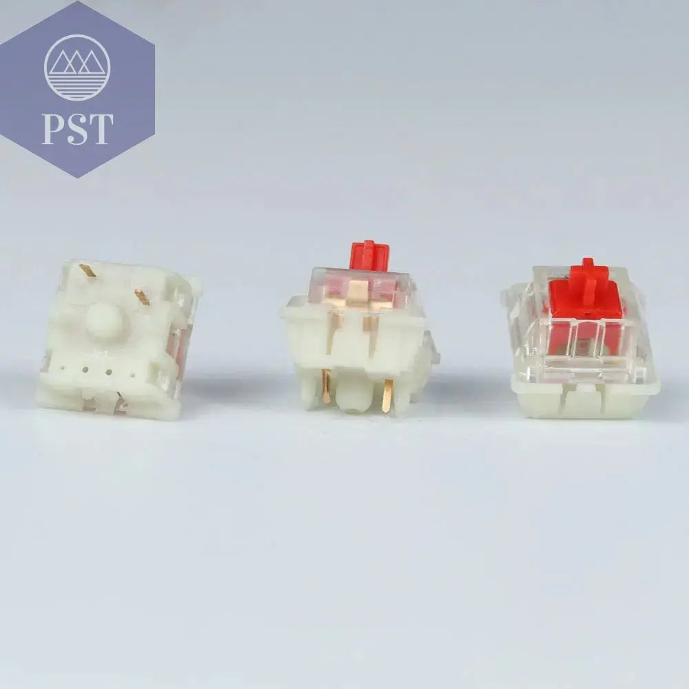 Gateron silent switch Black Red clear 5pin  transparent tops for mechaniacl keyboard Compatible with MX switch - PST PS Tradings