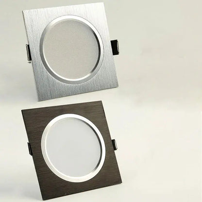 2,5 zoll Downlight LED 6w 9w 12w 220v Natur Weiß Quadratische Einbau LED Lampe Spot Licht für Wohnzimmer Foyer Schlafzimmer Küche       PST PS Tradings