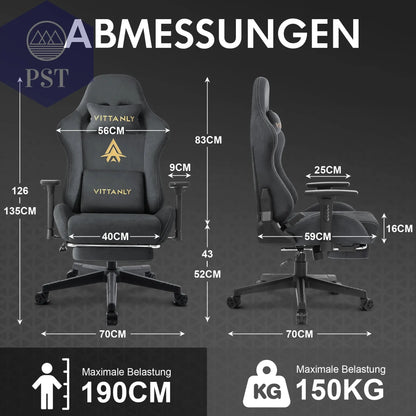 Hochwertiger Ergonomischer Gaming Stuhl PST PS Tradings Gamingstuhl PST PS Tradings  PST PS Tradings