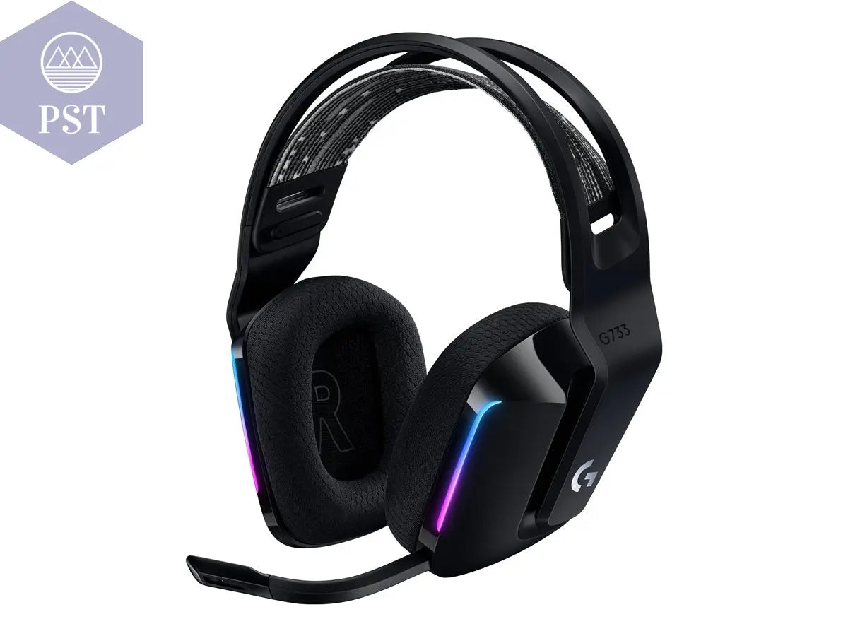 LOGITECH G G733 LIGHTSPEED Wireless RGB Gaming Headset Headset full size 2.4 GHz wireless PST PS Tradings Kopfhörer PST PS Tradings Schwarz PST PS Tradings