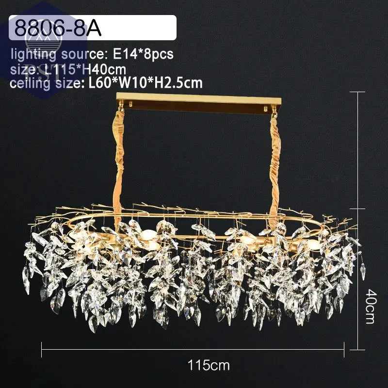 Luxuriöse LED Kristall Deckenlampe für Wohnräume PST PS Tradings  PST PS Tradings 8-heads-CHINA-cool-white PST PS Tradings Luxuriöse LED Kristall Deckenlampe für Wohnräume