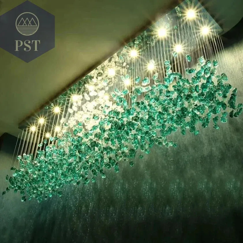 Luxuriöse LED Kristall Deckenleuchte Entrée Wohnzimmer Deckenbeleuchtung PST PS Tradings Deckenleuchte PST PS Tradings  PST PS Tradings