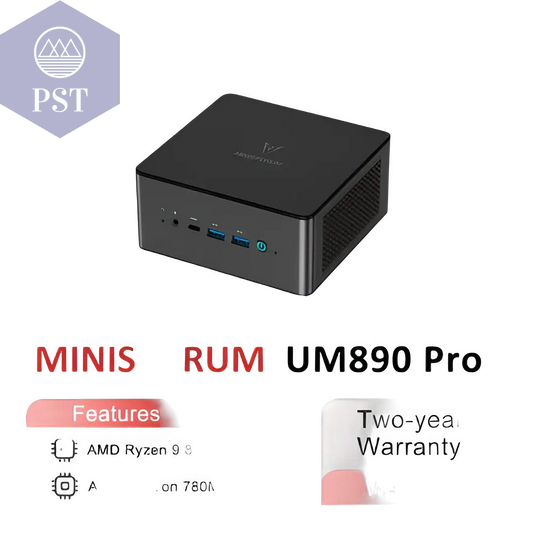 MINISFORUM UM890 Pro Mini PC - Ryzen 9, 32GB, 1TB SSD PST PS Tradings  AMD Ryzen 9 8945HS / DDR5 64GB 1TB SSD / EU MINISFORUM UM890 Pro Mini PC - Ryzen 9, 32GB, 1TB SSD