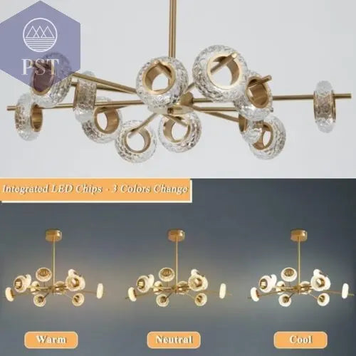 Modern 12-Light Modern Crystal Chandelier Elegant Lightning PST PS Tradings  PST PS Tradings  PST PS Tradings Modern 12-Light Modern Crystal Chandelier Elegant Lightning