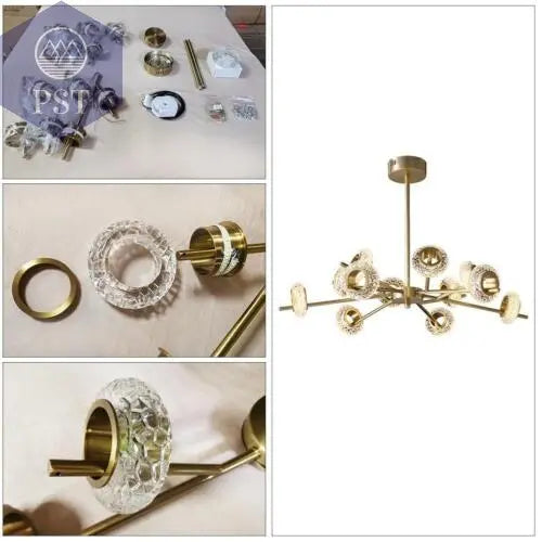 Modern 12-Light Modern Crystal Chandelier Elegant Lightning PST PS Tradings  PST PS Tradings  PST PS Tradings Modern 12-Light Modern Crystal Chandelier Elegant Lightning