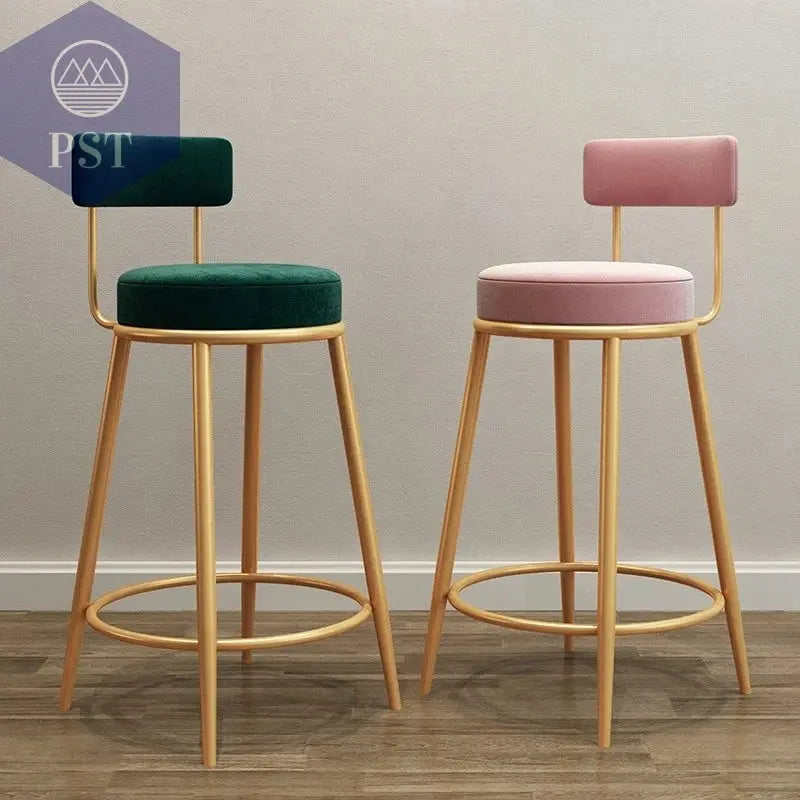Moderne Einfachheit nordischen Barhocker ins Licht Luxus Bar stuhl Design Hocker nach Hause mit Rückenlehne Leders essel Theke Arbeits hocker       PST PS Tradings