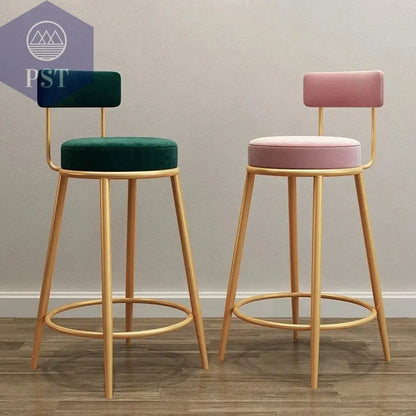 Moderne Einfachheit nordischen Barhocker ins Licht Luxus Bar stuhl Design Hocker nach Hause mit Rückenlehne Leders essel Theke Arbeits hocker       PST PS Tradings