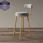 Moderne Einfachheit nordischen Barhocker ins Licht Luxus Bar stuhl Design Hocker nach Hause mit Rückenlehne Leders essel Theke Arbeits hocker       PST PS Tradings