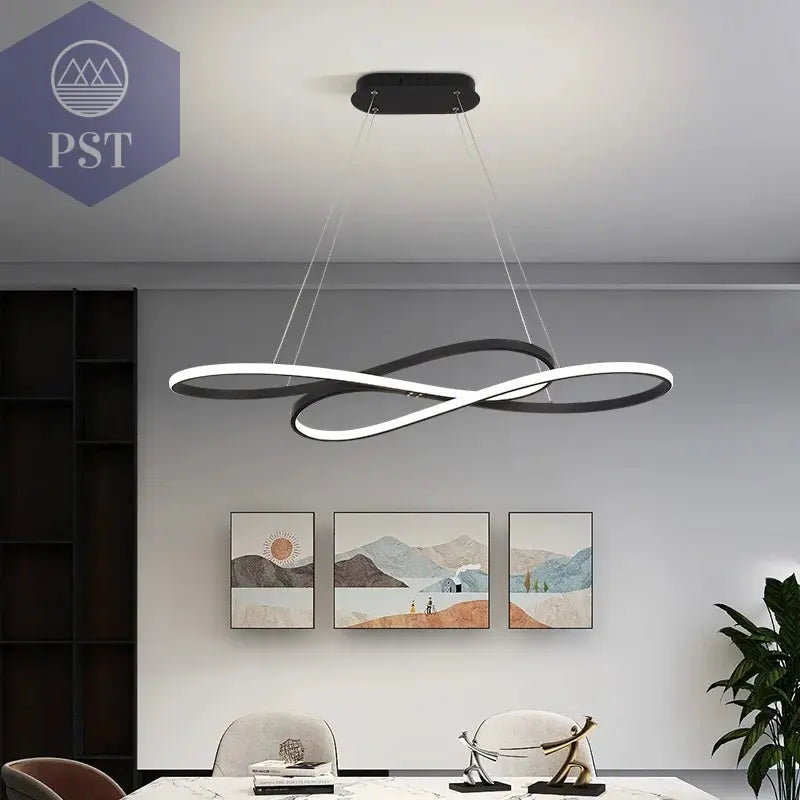 Moderne LED Deckenleuchte Pendelleuchte Beleuchtung Schwarz/Gold PST PS Tradings Deckenleuchte PST PS Tradings  PST PS Tradings