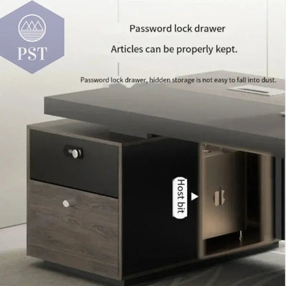 Moderner Büro Schreibtisch mit StauraumBüromöbel PST PS Tradings  PST PS Tradings