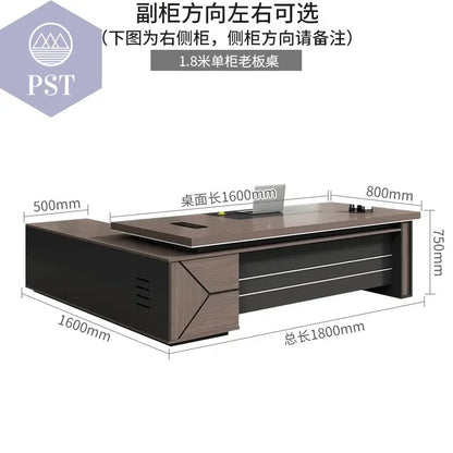 Moderner Schreibtisch mit Stauraum Bürotisch Büro Möbel Tische PST PS Tradings Schreibtisch PST PS Tradings 1.8M-office-desk PST PS Tradings