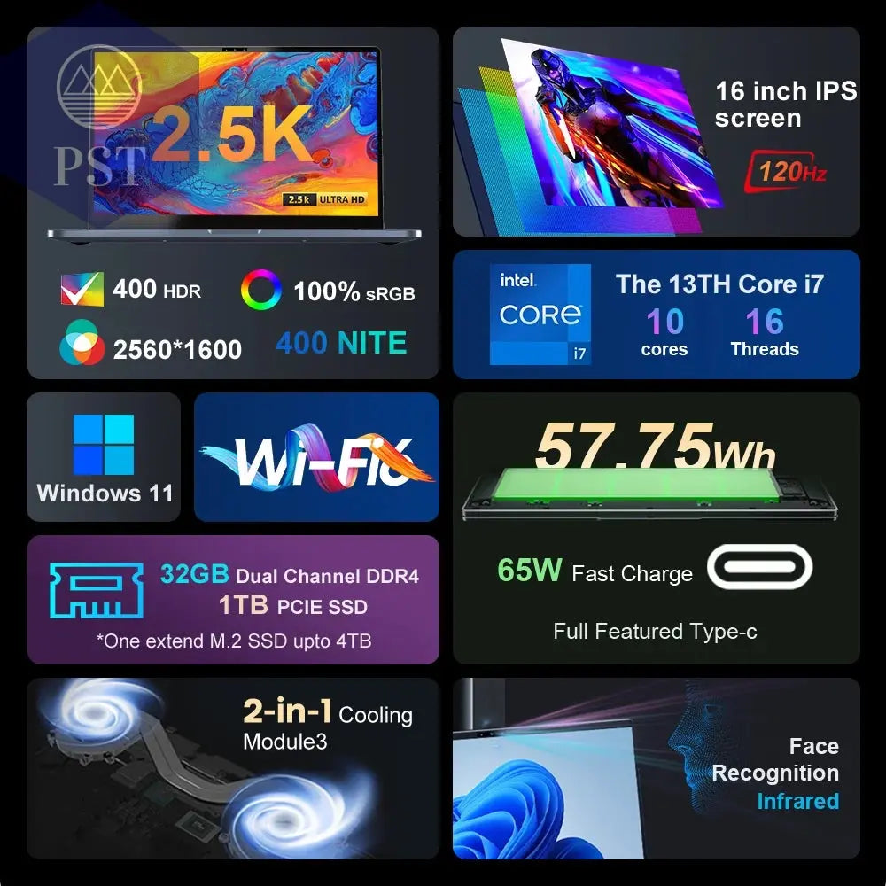 Ninkear N16 PRO Gaming Laptop Intel i9 32GB 1TB Notebook PST PS Tradings Laptops PST PS Tradings  PST PS Tradings