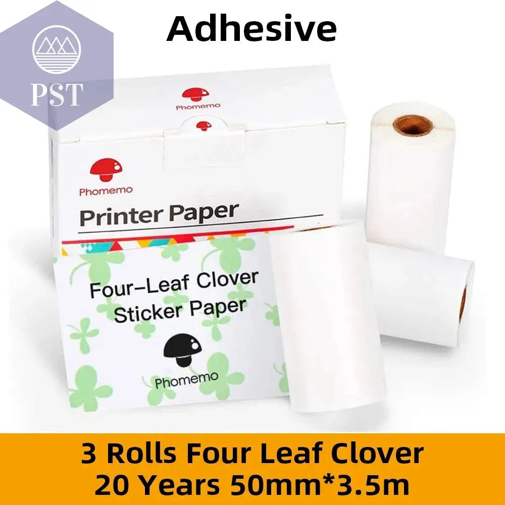 Phomemo Thermal Paper Printable Self-adhesive Sticker Paper Roll for Phomemo M02/M02S/M02 Pro Printer Label Printing Paper - PST PS Tradings
