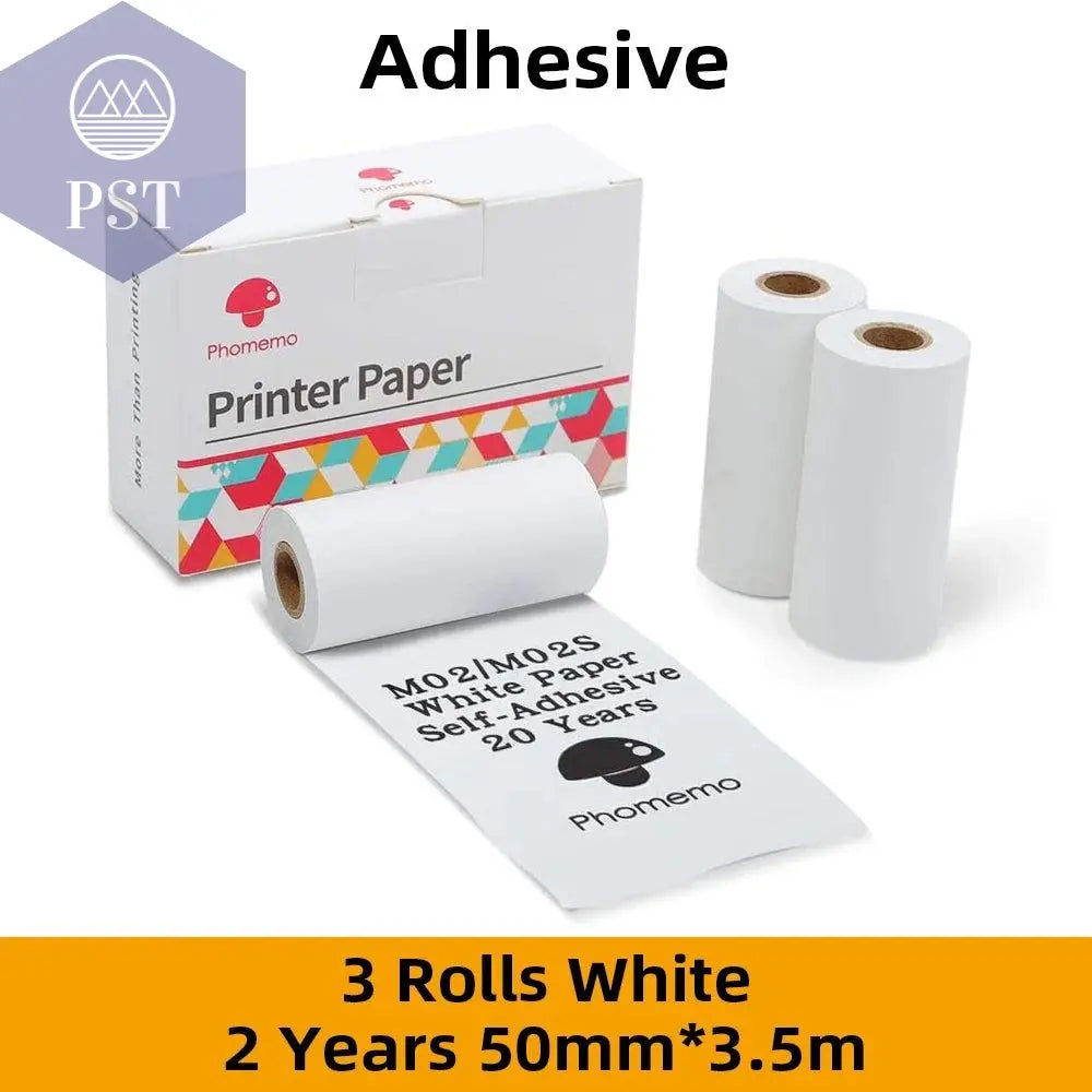 Phomemo Thermal Paper Printable Self-adhesive Sticker Paper Roll for Phomemo M02/M02S/M02 Pro Printer Label Printing Paper - PST PS Tradings