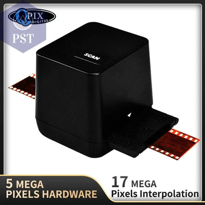 Portable Negative Film Scanners 35mm 135 Slide Film Converter Photo Digital Image 17.9 Mega Pixels Monochrome Slide Film Scanner - Property & Safety Tradings