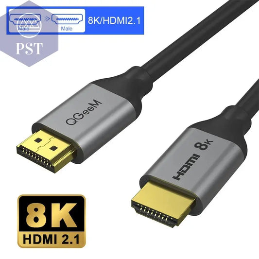 QGeeM 8K HDMI Kabel HDMI 2.1 für Xiaomi Xbox PS5 PS4 Chromebook 120Hz Splitter Cord  Cable     PST PS Tradings