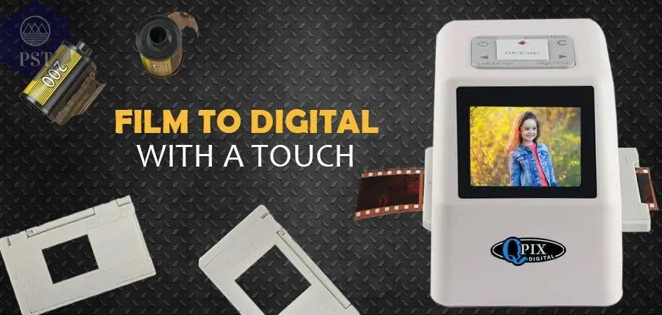 QPIX 22 MP 35mm Portable Film Scanners 135 110 126KPK Super 8 Negative Slide Holder Photo Scanner Film Digital Converter - Property & Safety Tradings