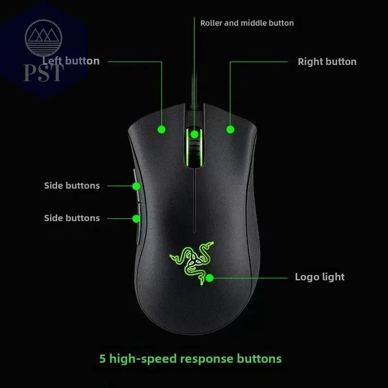 Razer Deathadder Viper Standard Edition 6400 Gaming Maus E-Sports PST PS Tradings  PST PS Tradings  PST PS Tradings