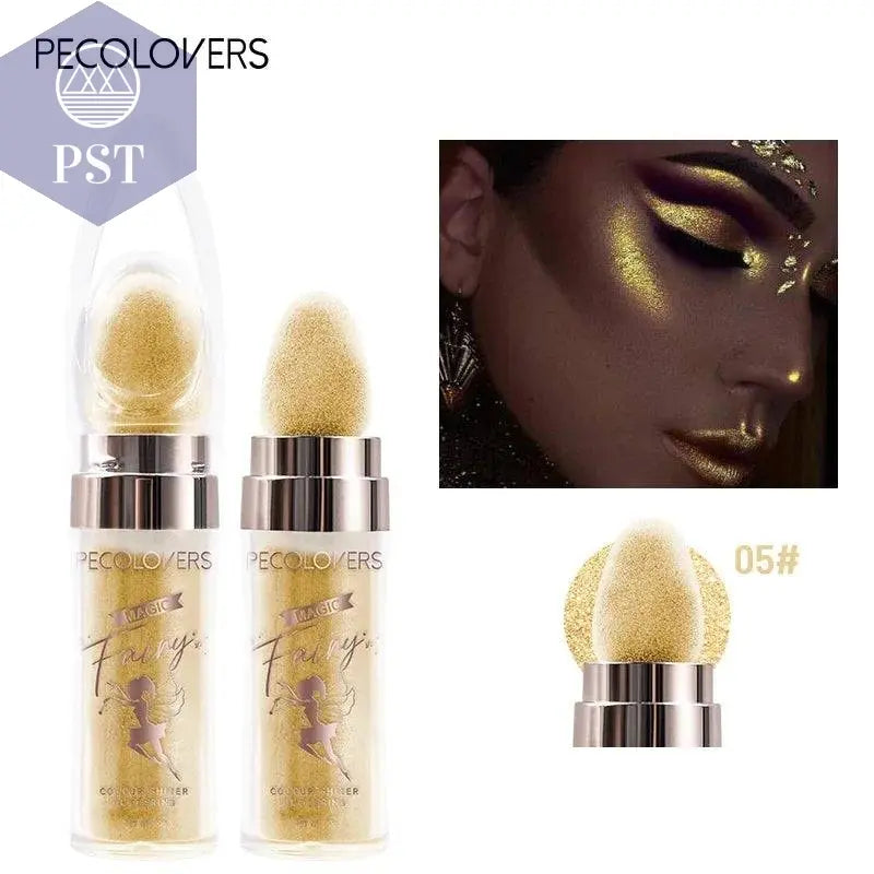 Shimmer Fairy Powder White Loose Highlighter Face Body Glitter Wand Makeup Bronzer Illuminator Cosmetic - Property & Safety Tradings