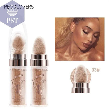 Shimmer Fairy Powder White Loose Highlighter Face Body Glitter Wand Makeup Bronzer Illuminator Cosmetic - Property & Safety Tradings
