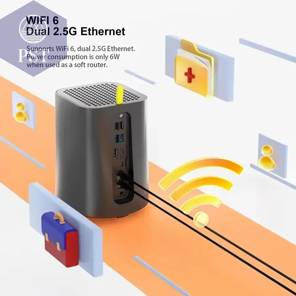 Topton 2-Bay NAS R1 PRO AMD Ryzen 7 5825U Intel N100 Mini-Pc Netzwerkspeicher Media Server Private Cloud Firewall Soft Router