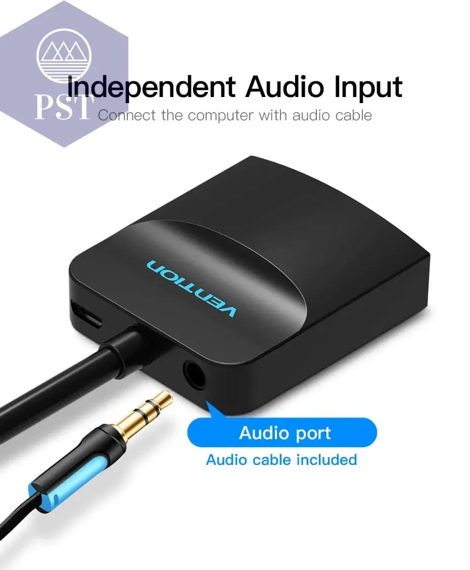 Vention VGA to HDMI Adapter with 3.5mm AUX Audio Jack HDMI to VGA Converter PST PS Tradings  PST PS Tradings  PST PS Tradings Vention VGA to HDMI Adapter with 3.5mm AUX Audio Jack HDMI to VGA Converter