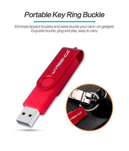 Wansenda OTG USB Flash Drive 256GB 128GB 64GB 32GB 16GB 8GB Cle USB Pendrive For Android Phone/Tablet /PC USB 2.0 Thumb Drive       PST PS Tradings