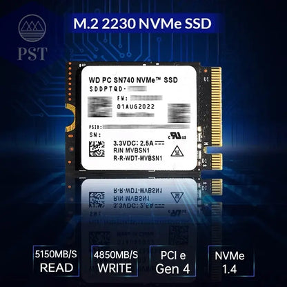 Western Digital WD SN740 2 TB 1 TB SSD M.2 2230 Gen4 Pcie 4.0 X4 Nvme Solid State Drive Für Steam Deck Microsoft Surface Prox PST PS Tradings  Western Digital WD SN740 2 TB 1 TB SSD M.2 2230 Gen4 Pcie 4.0 X4 Nvme Solid State Drive Für Steam Deck Microsoft Surface Prox