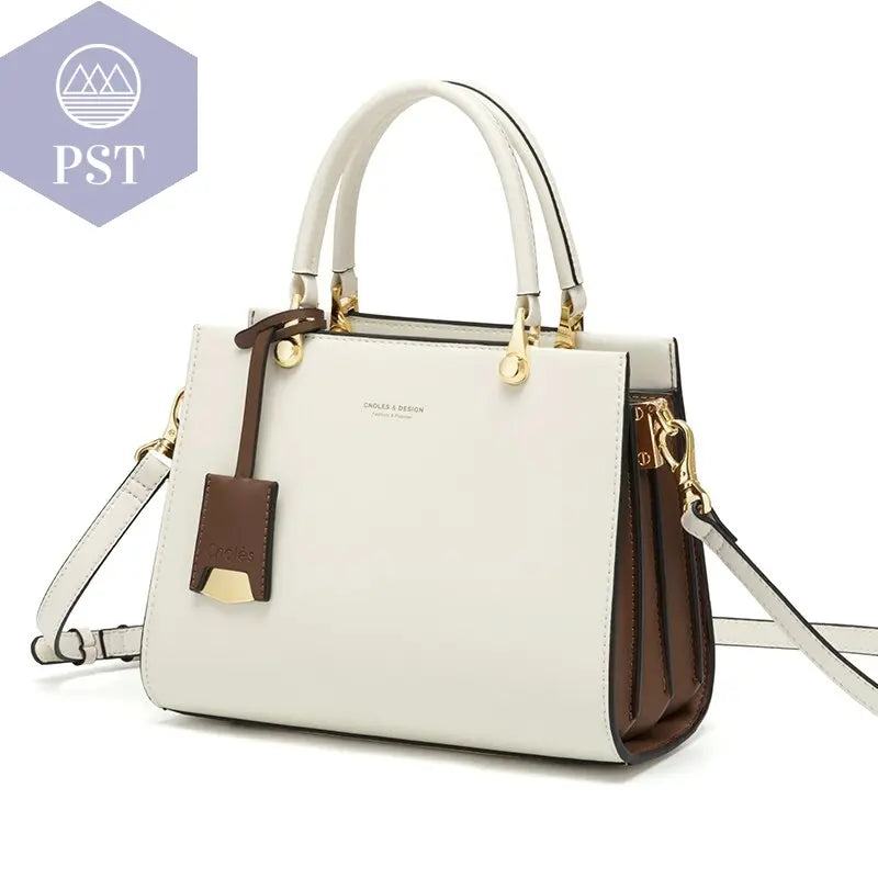 Women's Compact Leather Tote Bag       PST PS Tradings