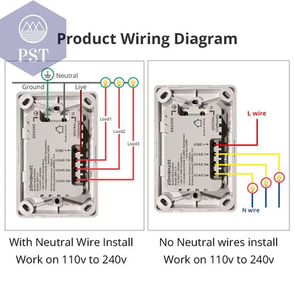 Zemismart Zigbee Lichtschalter Lichtsteuerung Funktioniert Mit Tuya Smart Life US AU Physische Wandschalter Push Button Interruptor PST PS Tradings  PST PS Tradings  PST PS Tradings Zemismart Zigbee Lichtschalter Lichtsteuerung Funktioniert Mit Tuya Smart Life US AU Physische Wandschalter Push Button Interruptor